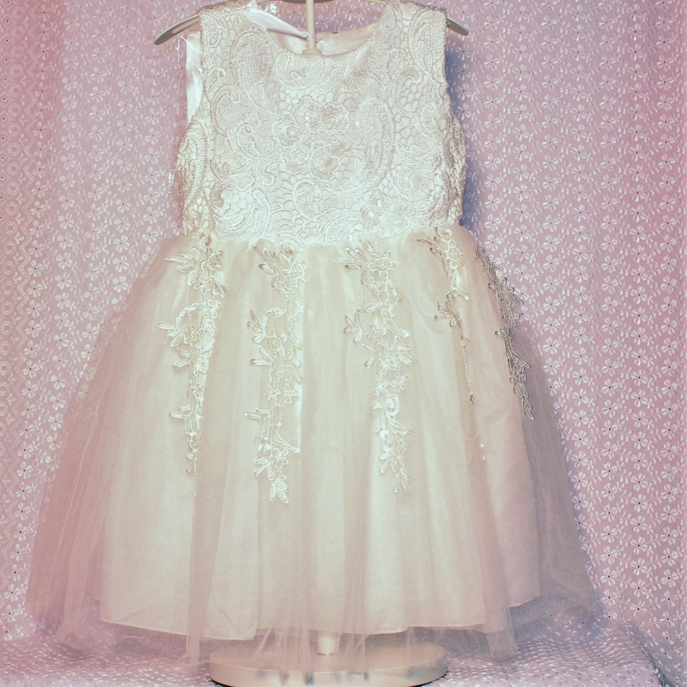 White Holy Communion Dress, Bridal Child